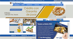 Desktop Screenshot of cajametropolitana.com.pe