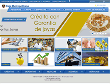 Tablet Screenshot of cajametropolitana.com.pe
